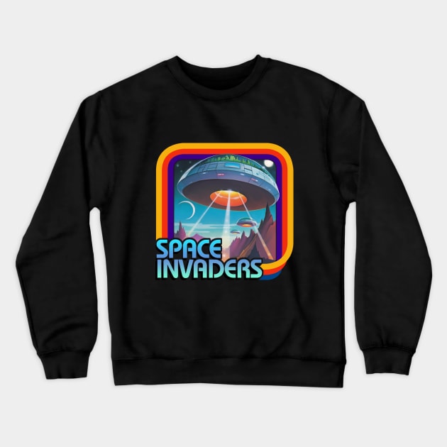 80s retro videogame Crewneck Sweatshirt by Trazzo